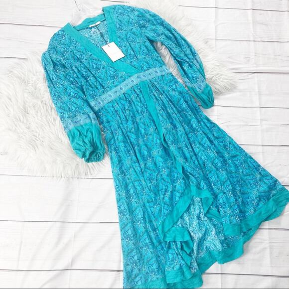 Spell & the Gypsy Women's Collective Jewel Soiree Dress in Emerald Size XL - Picture 3 of 7